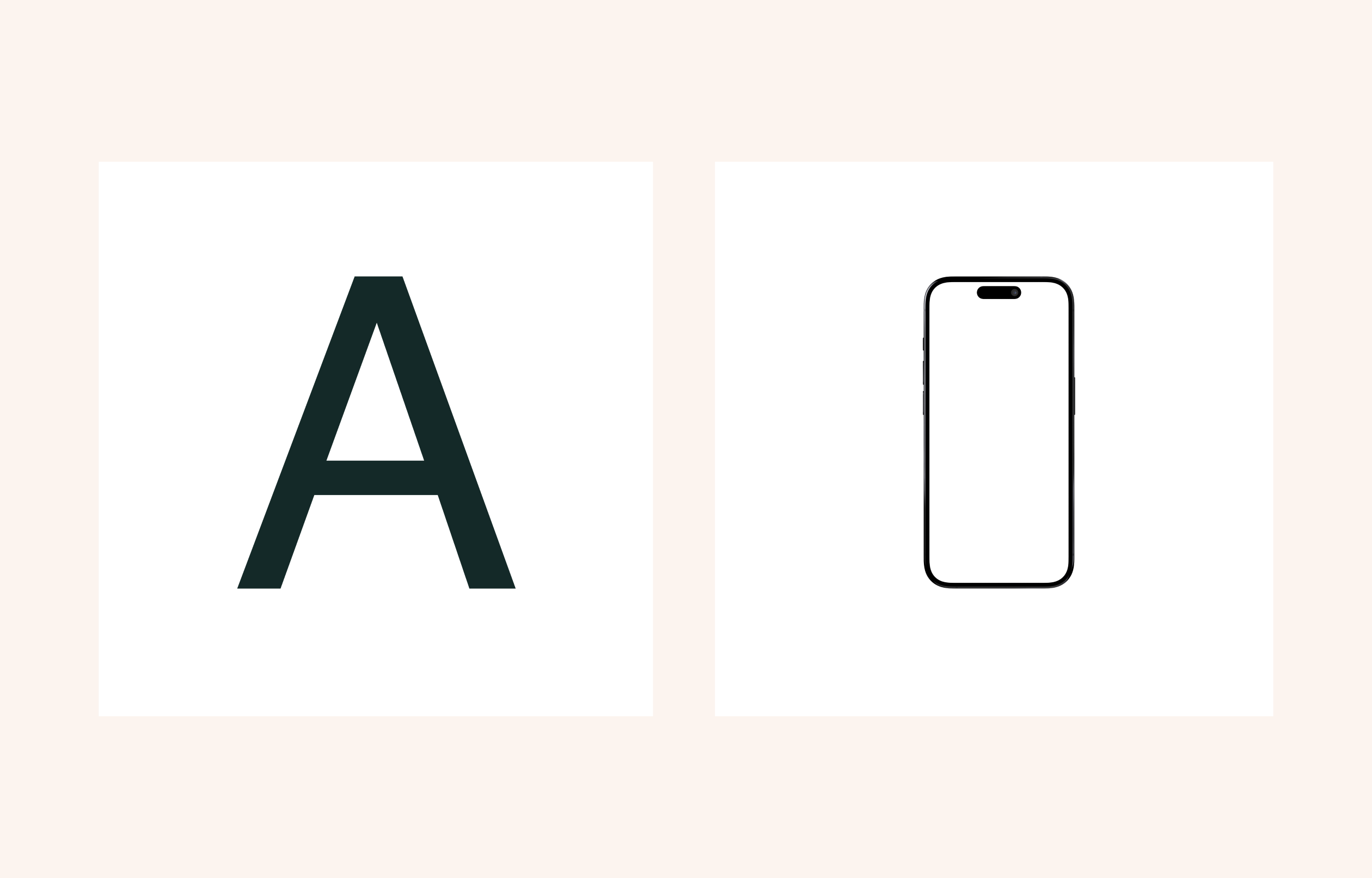 A in Helvetica